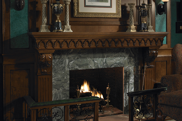 Gentleman's Quarters Fireplace Mantle